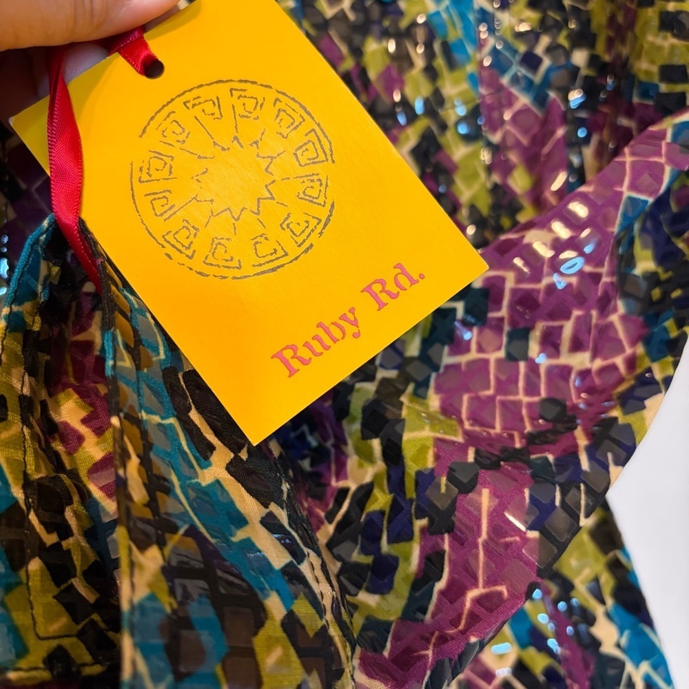 Ruby Rd. Multicolor Patterned Blazer NWT - Picture 8 of 8